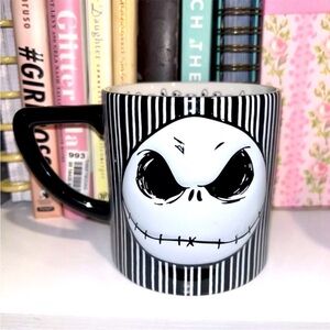 Disney Parks Jack Skellington Mug 20oz. Black and White Striped Mug